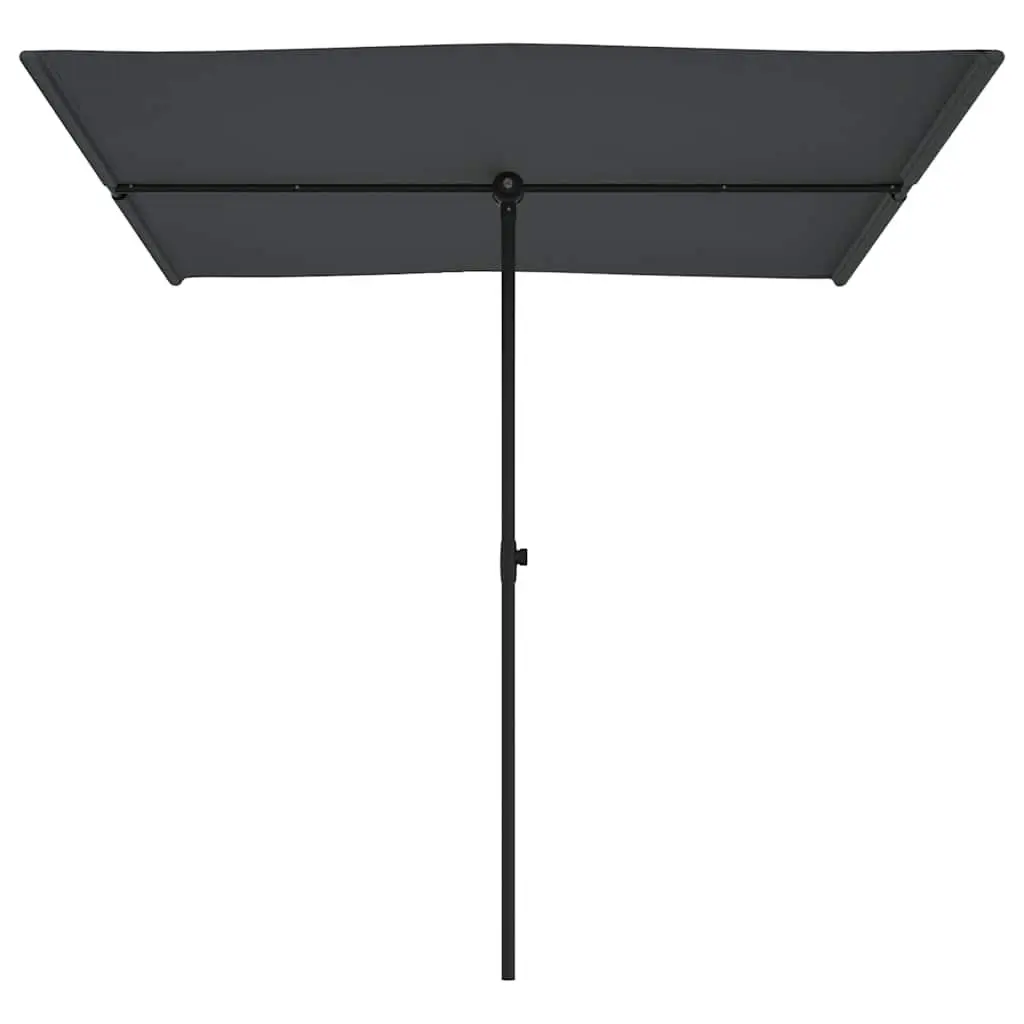 Garden Parasol Outdoor Umbrella 2x1.5m Anthracite Sun Shade Canopy
