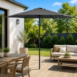 Reliable Garden Parasol Umbrella 270x246 cm Anthracite