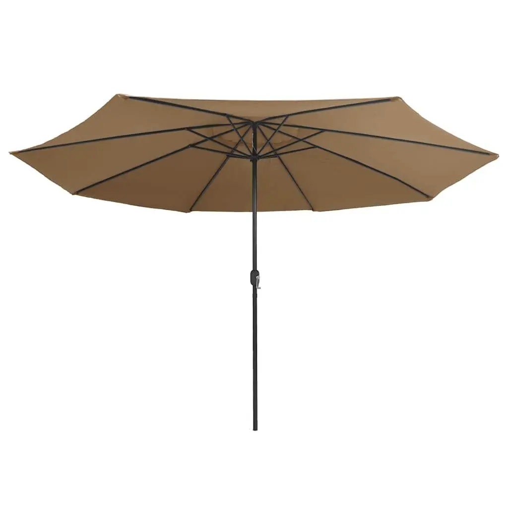 Garden Parasol Sun Shade Umbrella 390cm Taupe