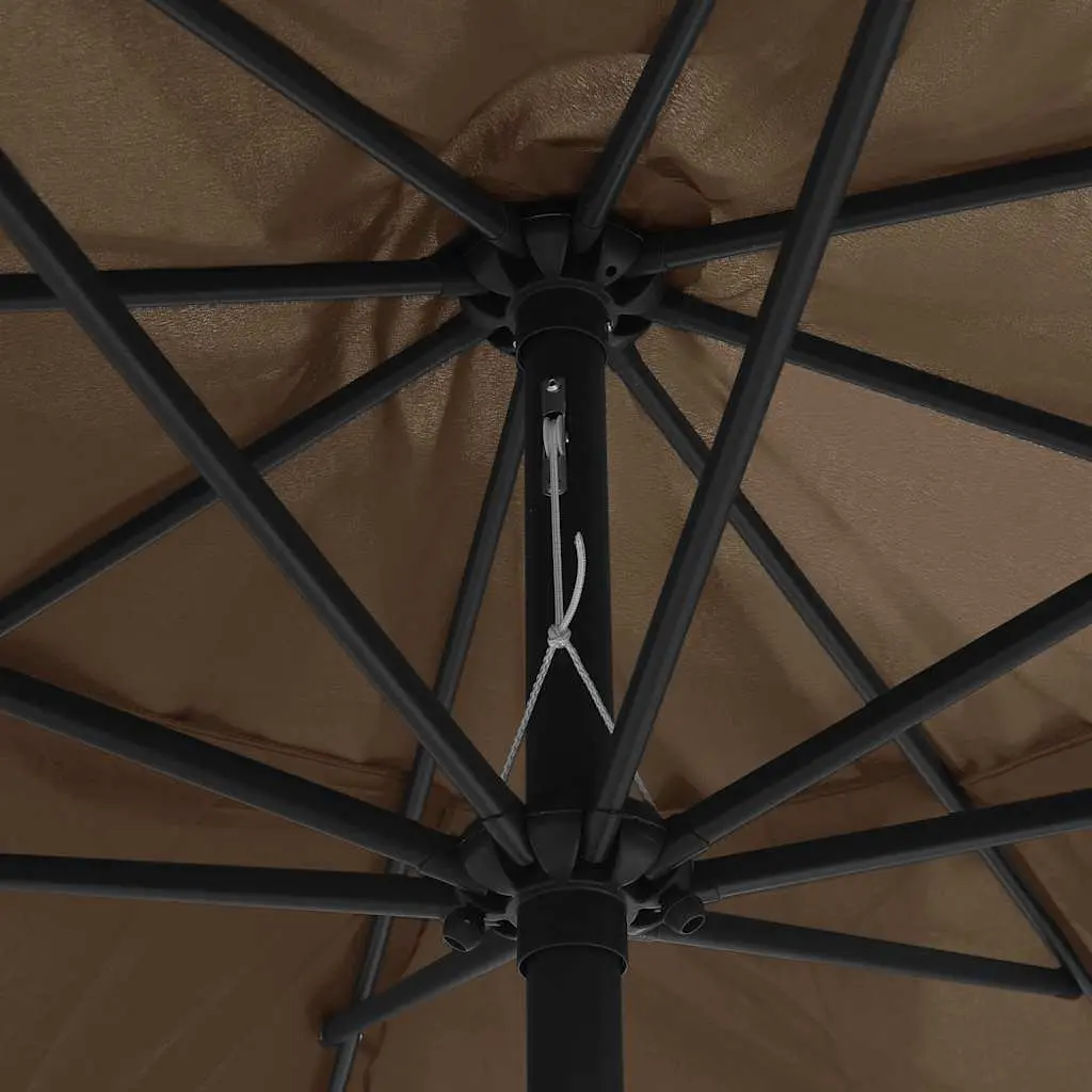 Garden Parasol Sun Shade Umbrella 390cm Taupe