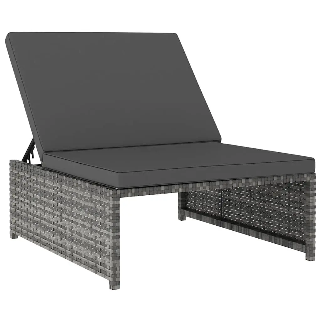 Reclining Lounge Set with Cushions and Table