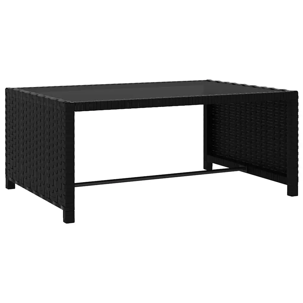 Black Reclining Garden Chairs with Table