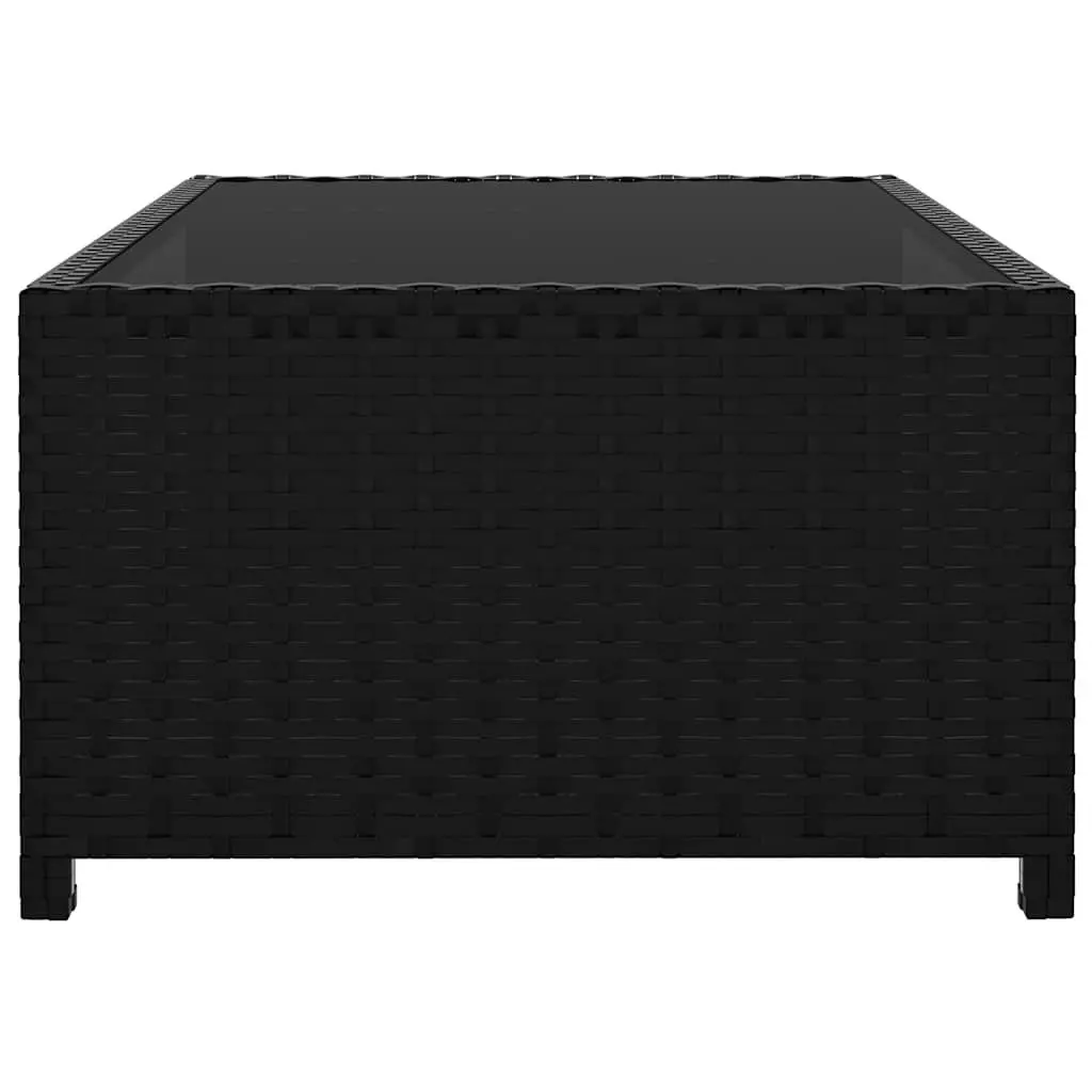 Black Reclining Garden Chairs with Table