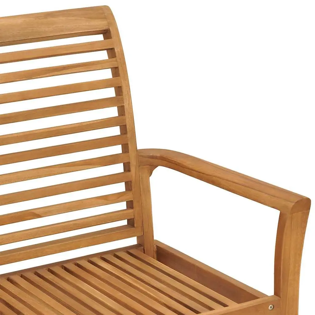 Outdoor Garden Bench 112cm Teak Wood Patio Seating Brown