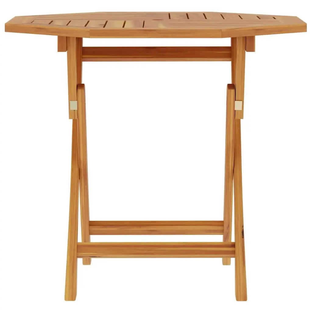 Folding Garden Dining Table 85x85x76cm Outdoor Patio Teak Wood Brown