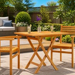 Practical Folding Teak Table: Quality Meets Functionality