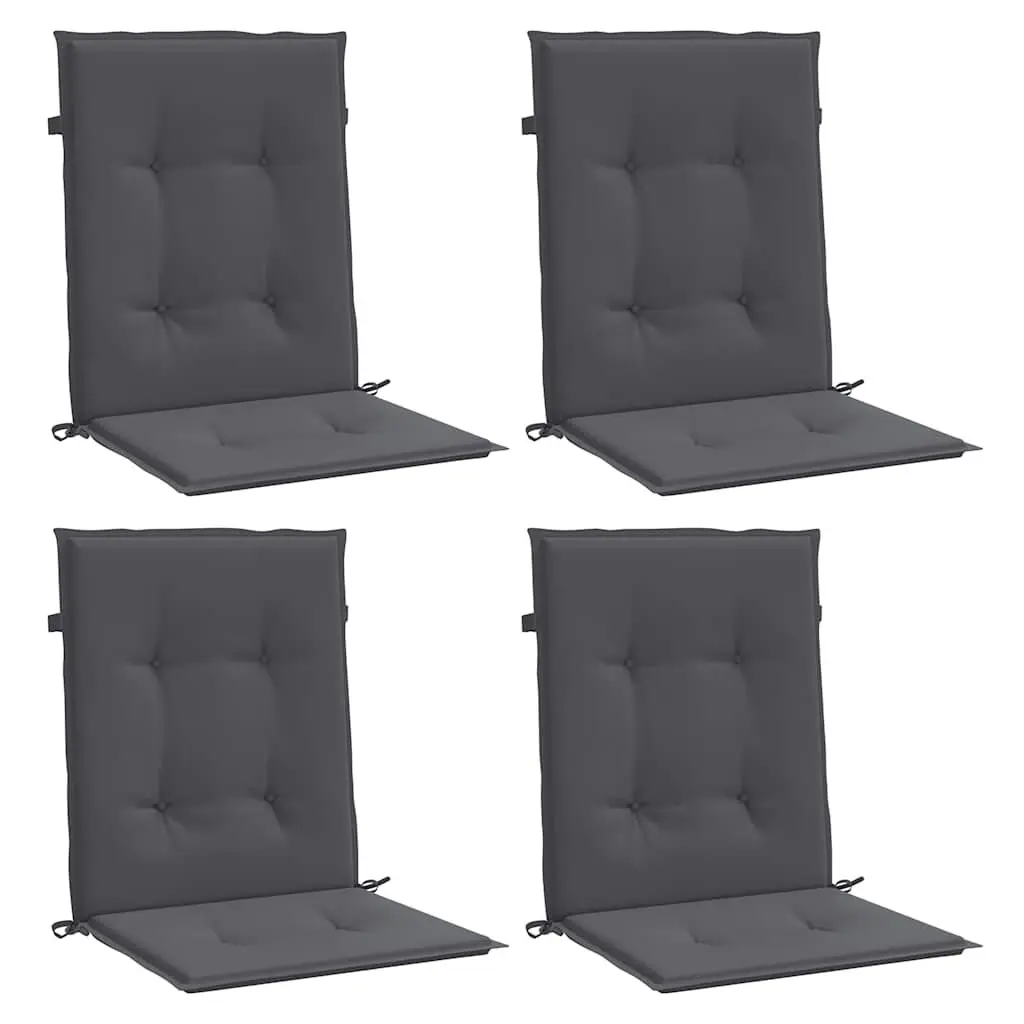 Garden Chair Cushions Lowback Outdoor Patio Seat Pads 100x50x3cm Anthracite