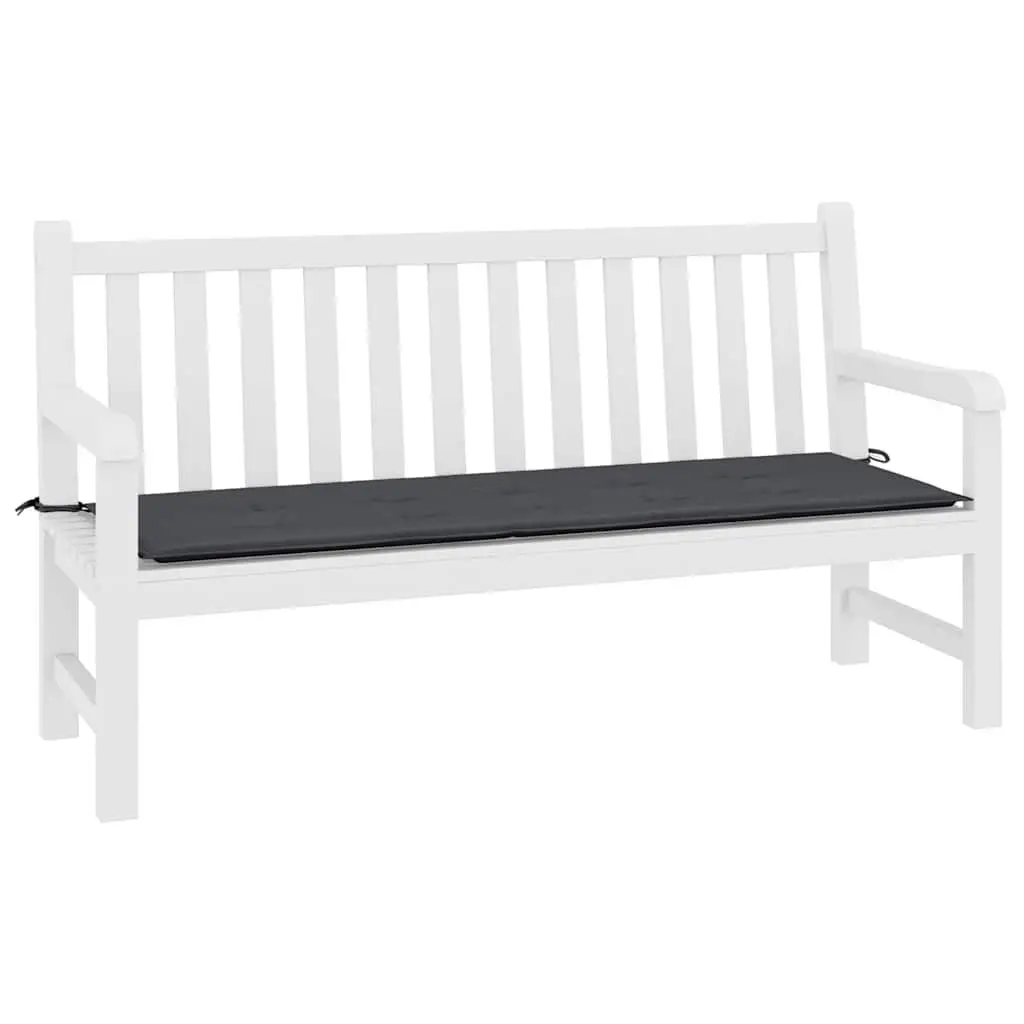 Garden Bench Cushion Outdoor Patio Seat Pad 200x50x3 cm Black Oxford Fabric