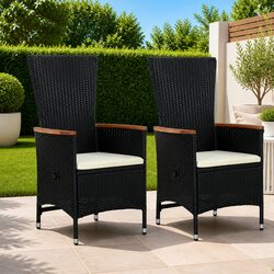 Comfortable and Durable Outdoor Armchairs Set of 2