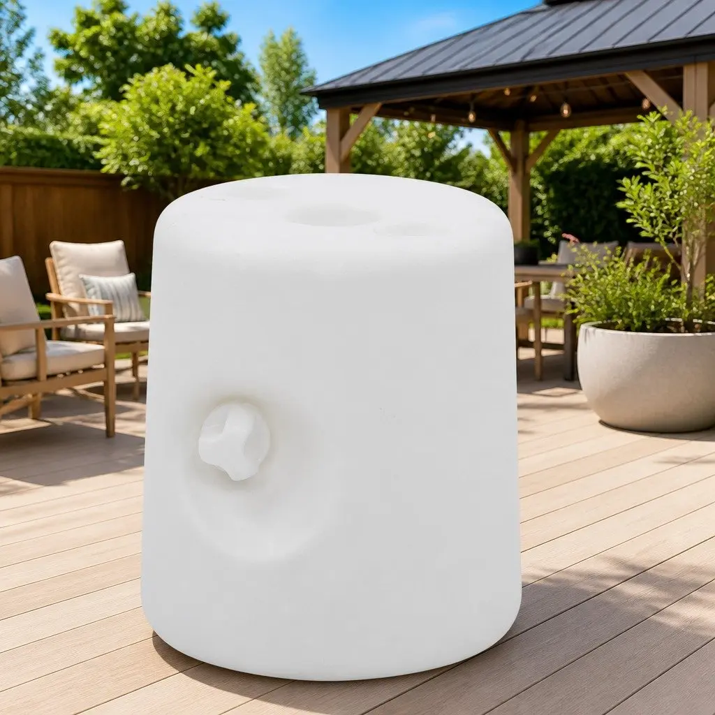 Gazebo Weights Stabiliser Base 4 Piece Set Fillable White
