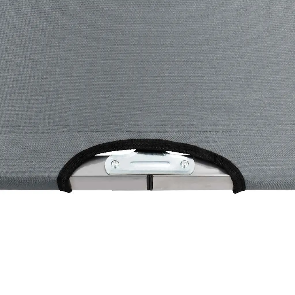 Camping Bed Foldable Lounger Outdoor Portable Relaxation Chair Grey 210 x 80 x 48 cm