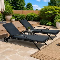 Comfortable Sun Lounger Set Offering Great Value