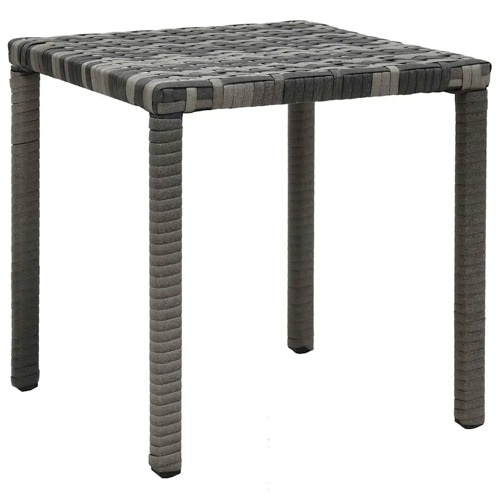 Sun Lounger Set with Table Poly Rattan Garden Patio Outdoor Furniture Anthracite