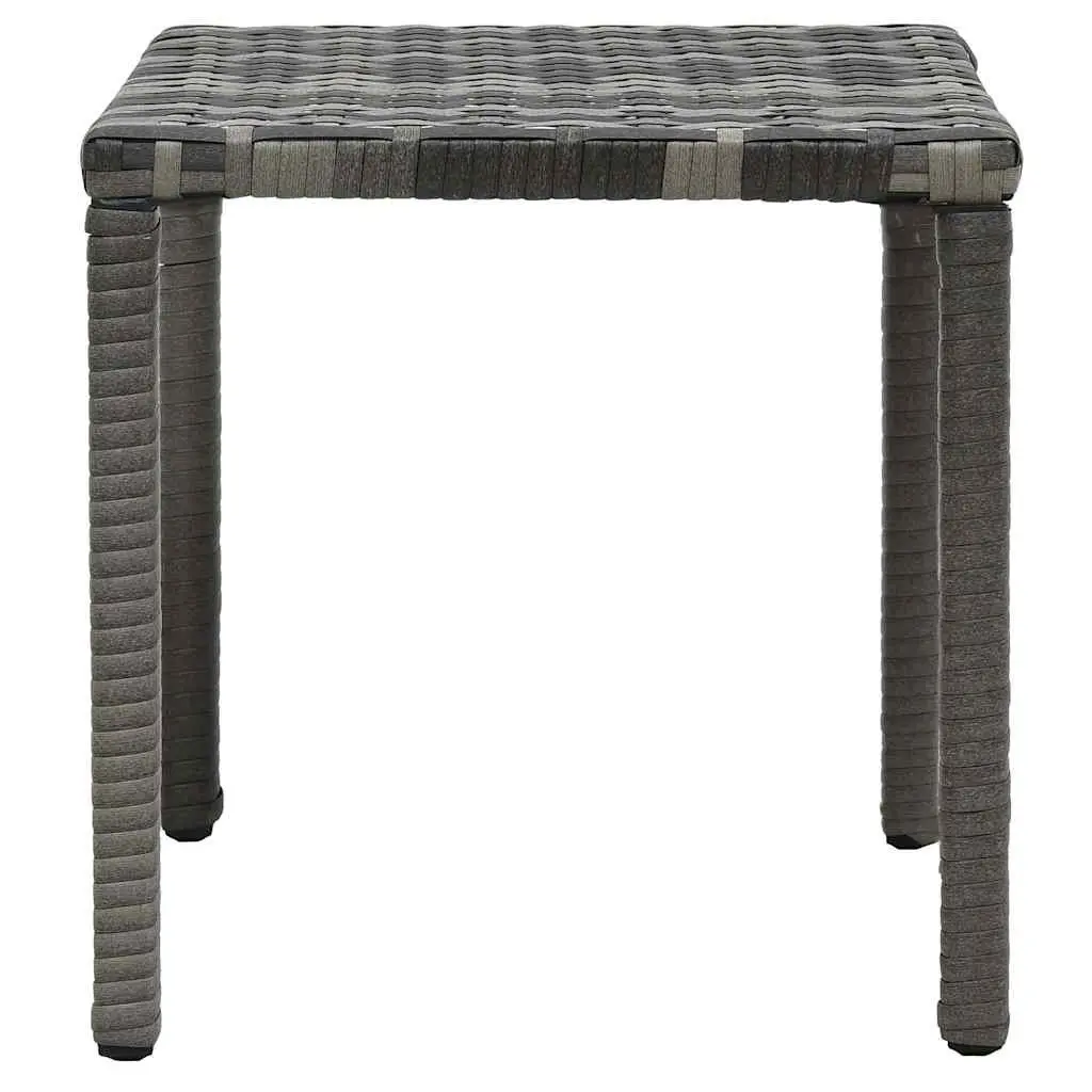 Sun Lounger Set with Table Poly Rattan Garden Patio Outdoor Furniture Anthracite
