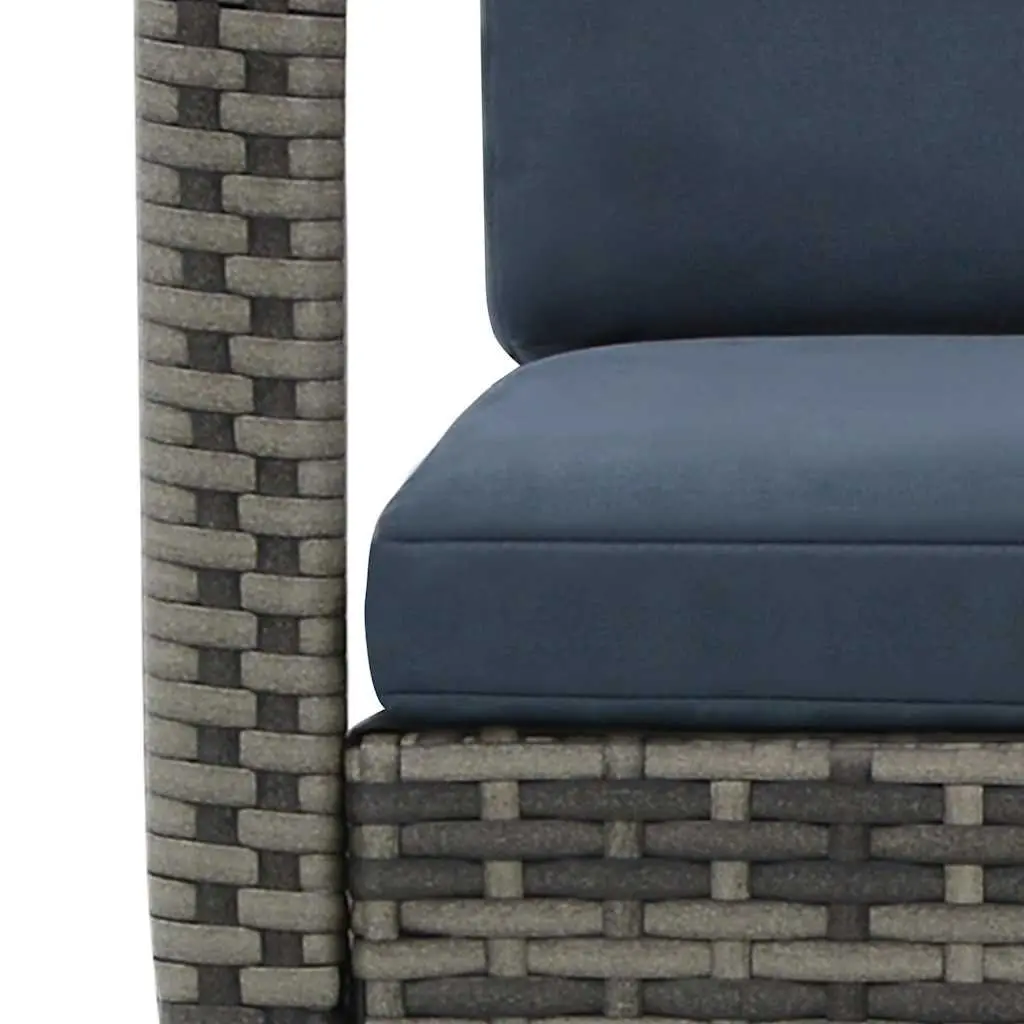 Outdoor Rocking Chair Garden Seating Anthracite with Removable Cushions
