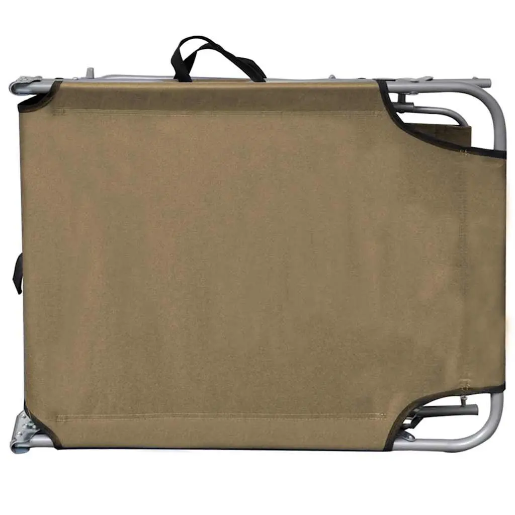 Outdoor Sun Lounger with Adjustable Canopy
