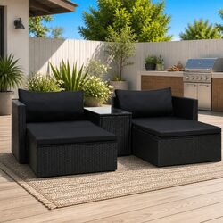 Comfortable and Practical: 5 Piece Outdoor Lounge Set