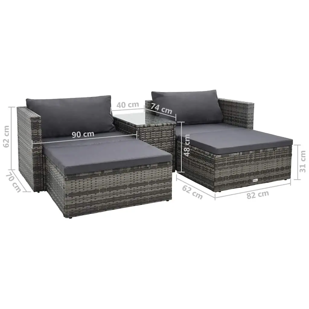 5-Piece Garden Lounge Set