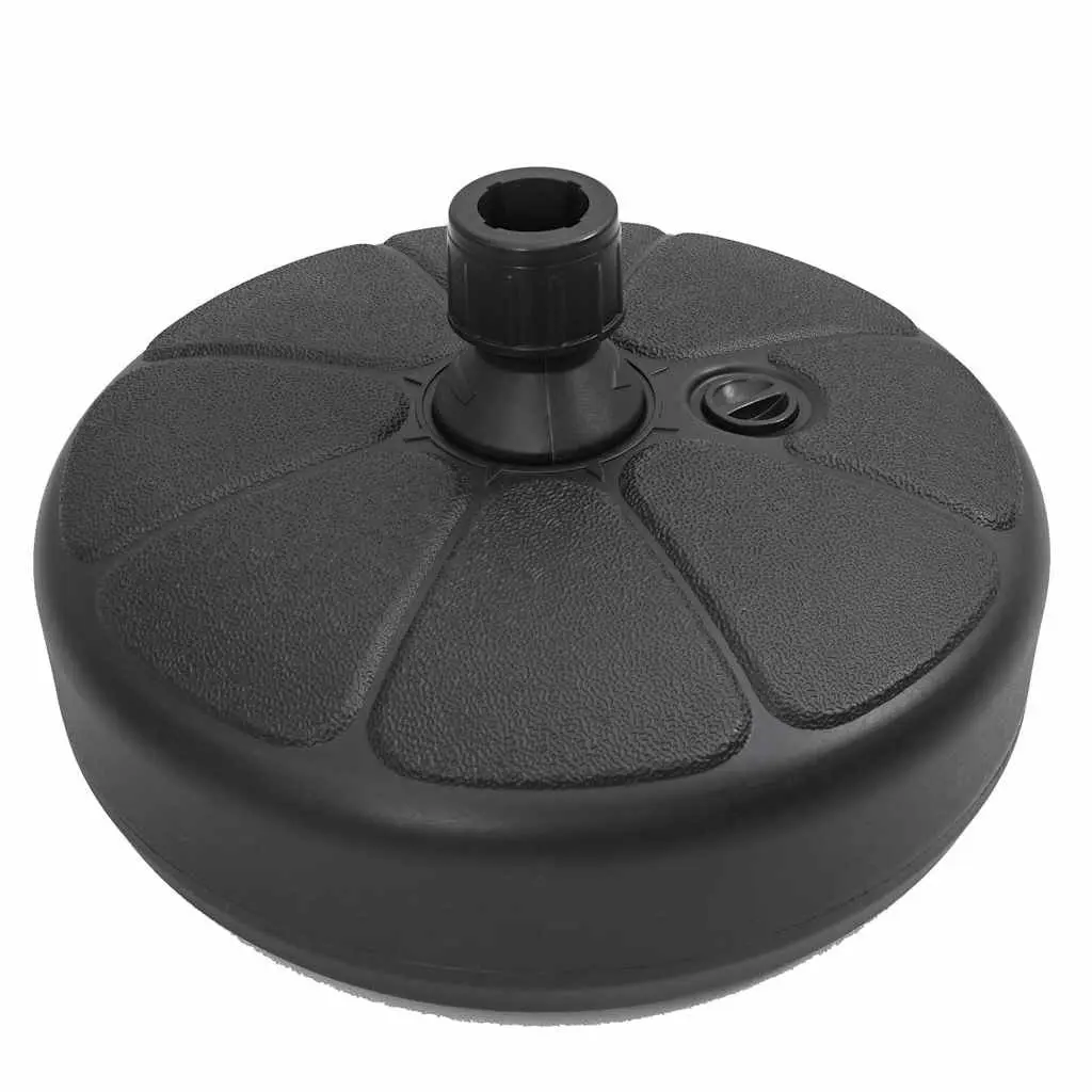 Umbrella Base Sand Water Fillable 15L Outdoor Parasol Stand Black