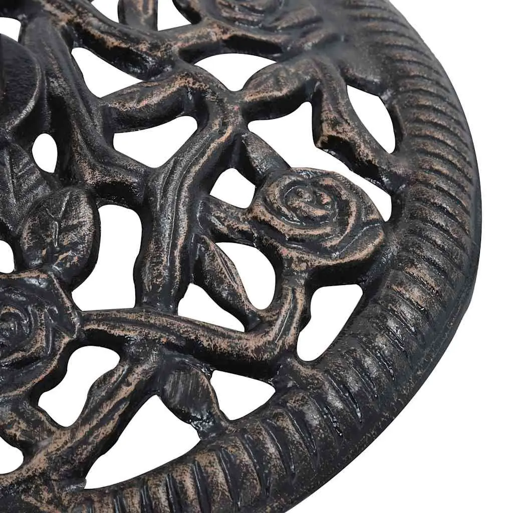 Cast Iron Umbrella Base Heavy Duty 12kg Outdoor Garden Patio Stand Brown