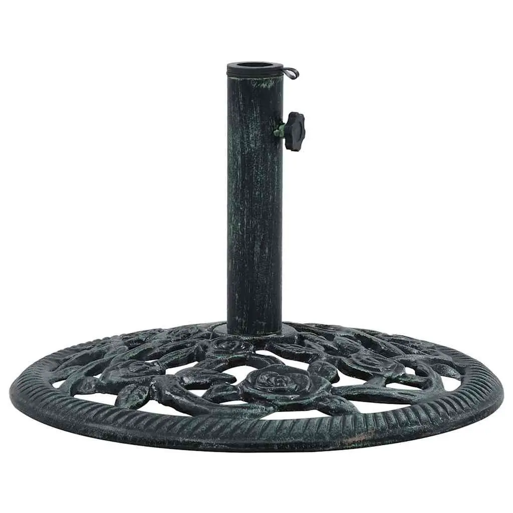 Cast Iron Umbrella Base 40cm Green Outdoor Parasol Holder Garden стабилизатор