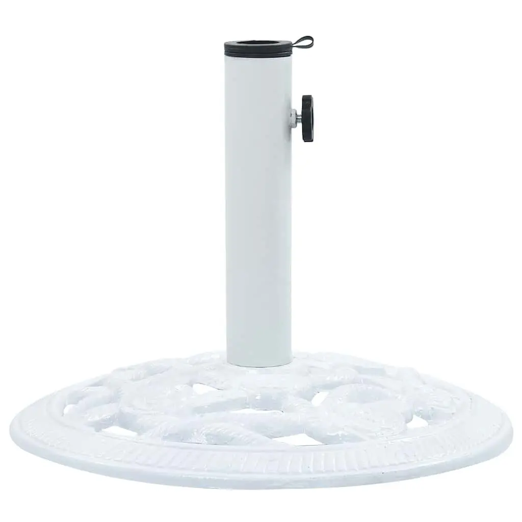 Umbrella Base Cast Iron Outdoor Patio Garden Stand 40cm White