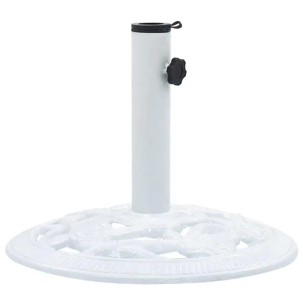 Umbrella Base Cast Iron Outdoor Patio Garden Stand 40cm White