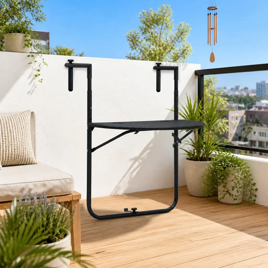 Hanging Balcony Table with Sturdy Build