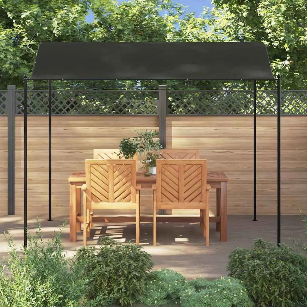 Sunshade Awning Outdoor Canopy 3 x 2.4 m Anthracite