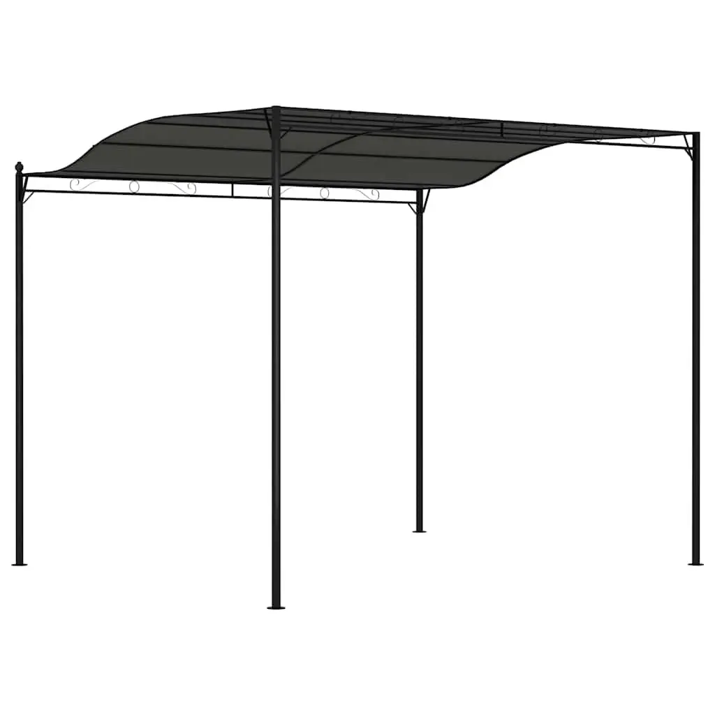 Sunshade Awning Outdoor Canopy 3 x 2.4 m Anthracite