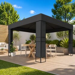 Reliable Double Roof Gazebo 3x3 m Anthracite