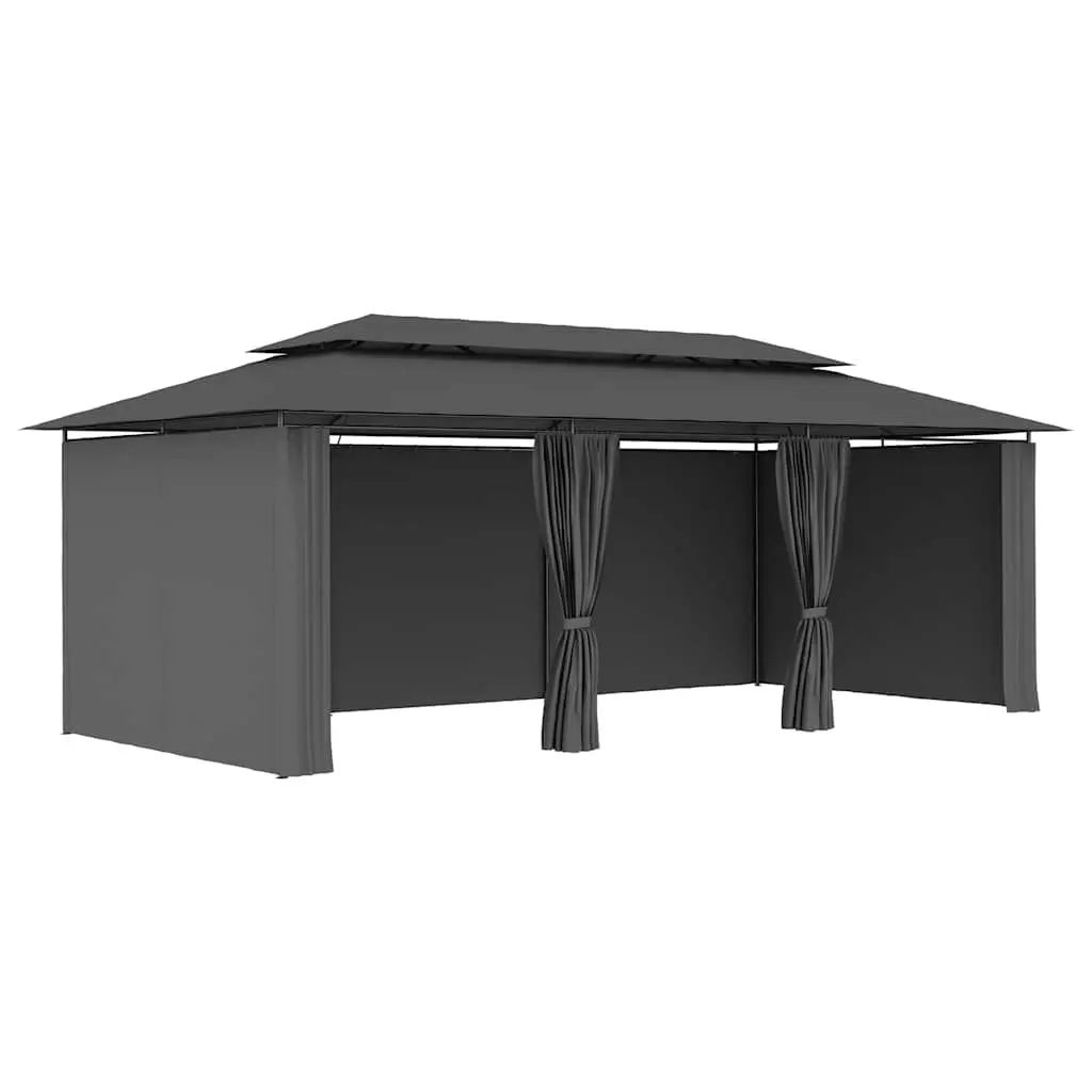 Gazebo Outdoor Canopy Party Tent Garden Shelter 600 x 298 x 270 cm Anthracite