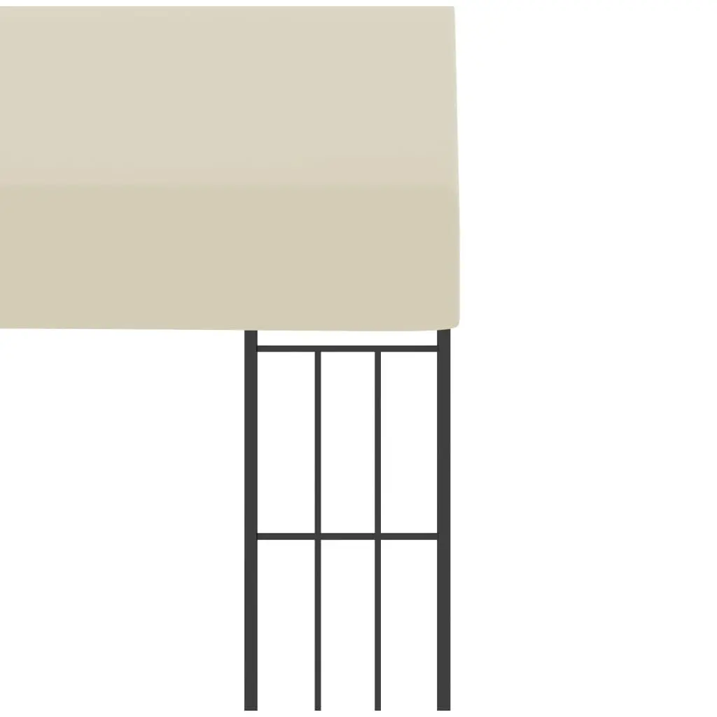 Wall-mounted Gazebo Sun Shelter 3x3m Cream