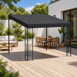 Reliable 3x3m Wall-Mounted Gazebo for Outdoor Use