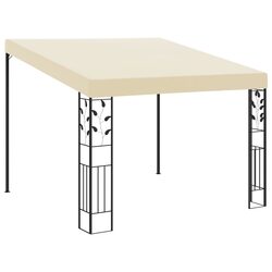Sturdy Wall-Mounted Gazebo 3x3x2.5m in Cream