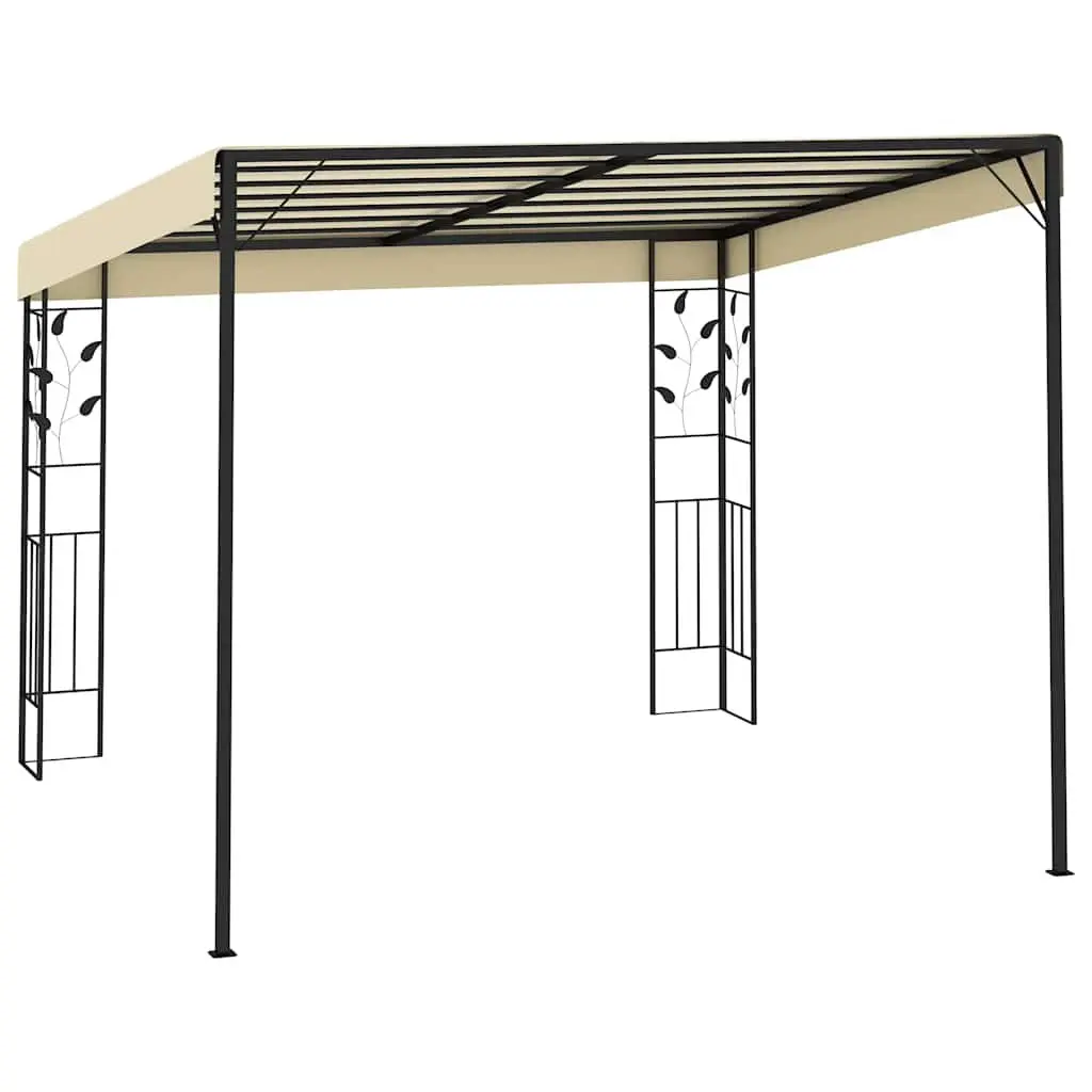 Wall-Mounted Gazebo 3x3x2.5m in Cream