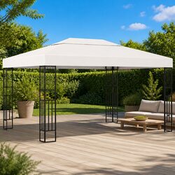 Comfortable 3x4 m Cream Gazebo for Your Outdoors