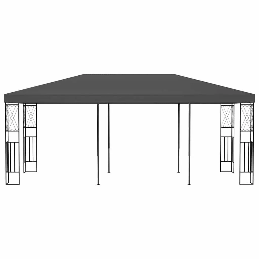 Gazebo Outdoor Shade 3x6 m Anthracite Steel Frame Polyester Roof