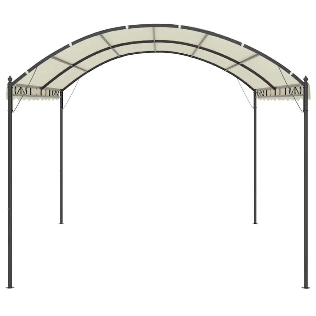 Gazebo Canopy Sun Protection Outdoor Garden Cream
