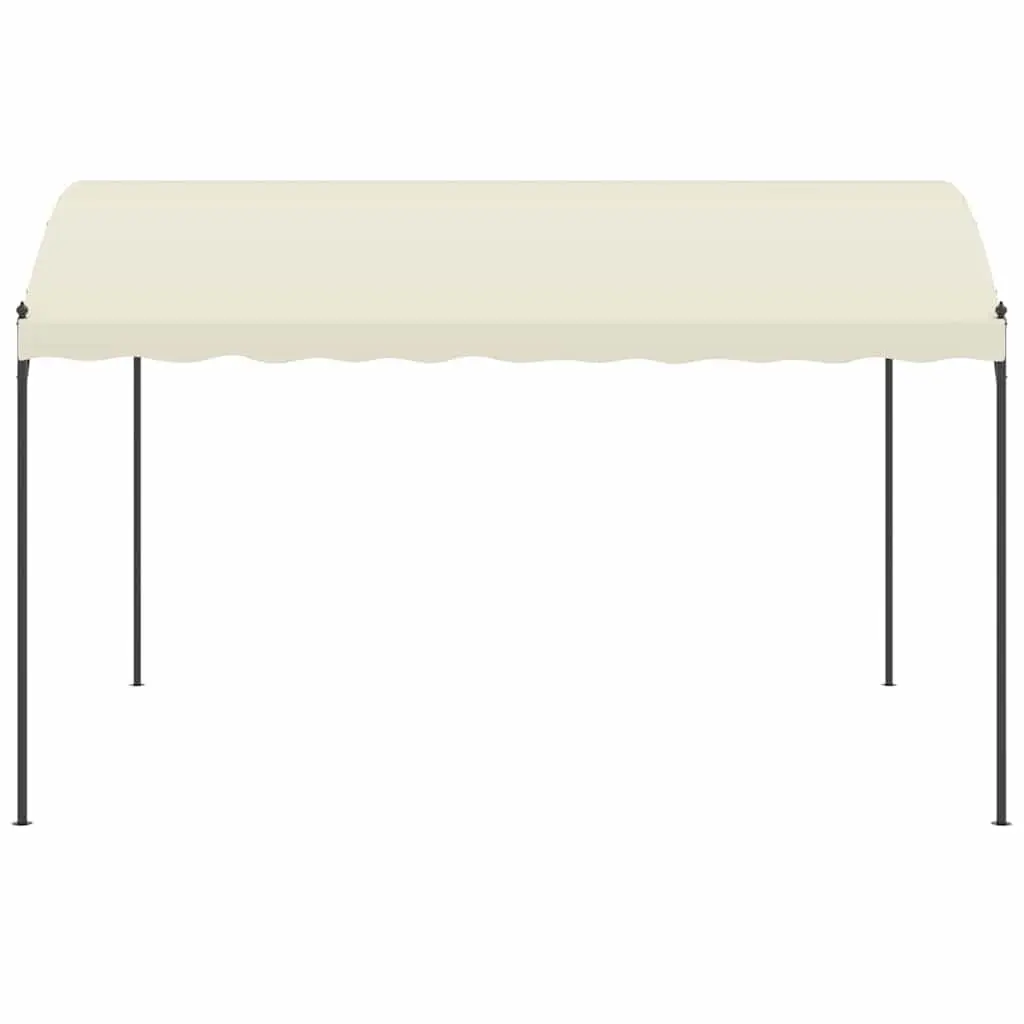 Gazebo Canopy Sun Protection Outdoor Garden Cream