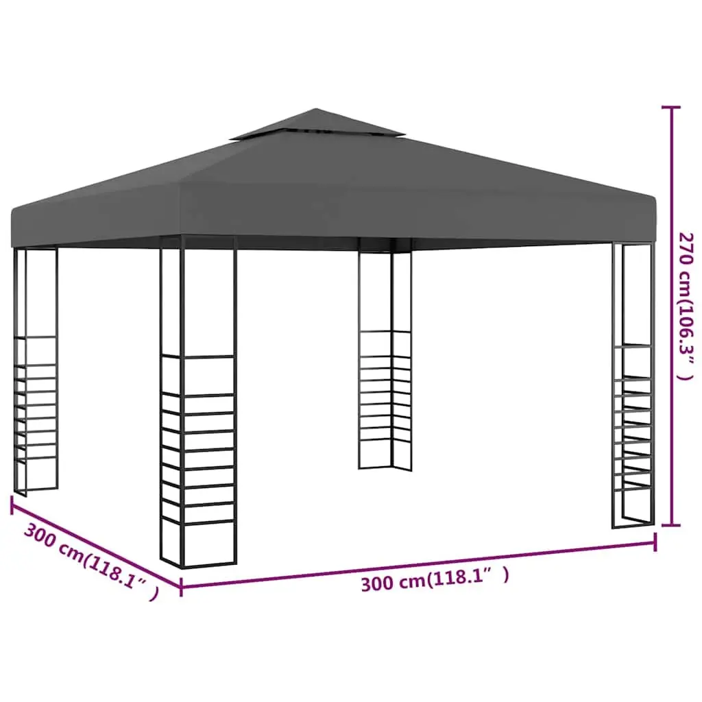 Garden Marquee Outdoor Canopy 3x3 m Anthracite