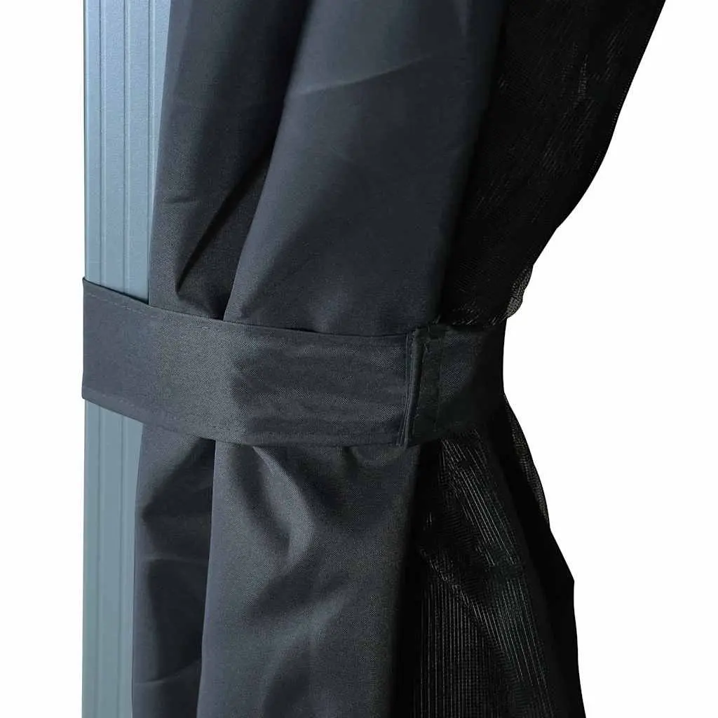 Gazebo Canopy Outdoor 300x300 cm with Curtain Sidewalls Anthracite