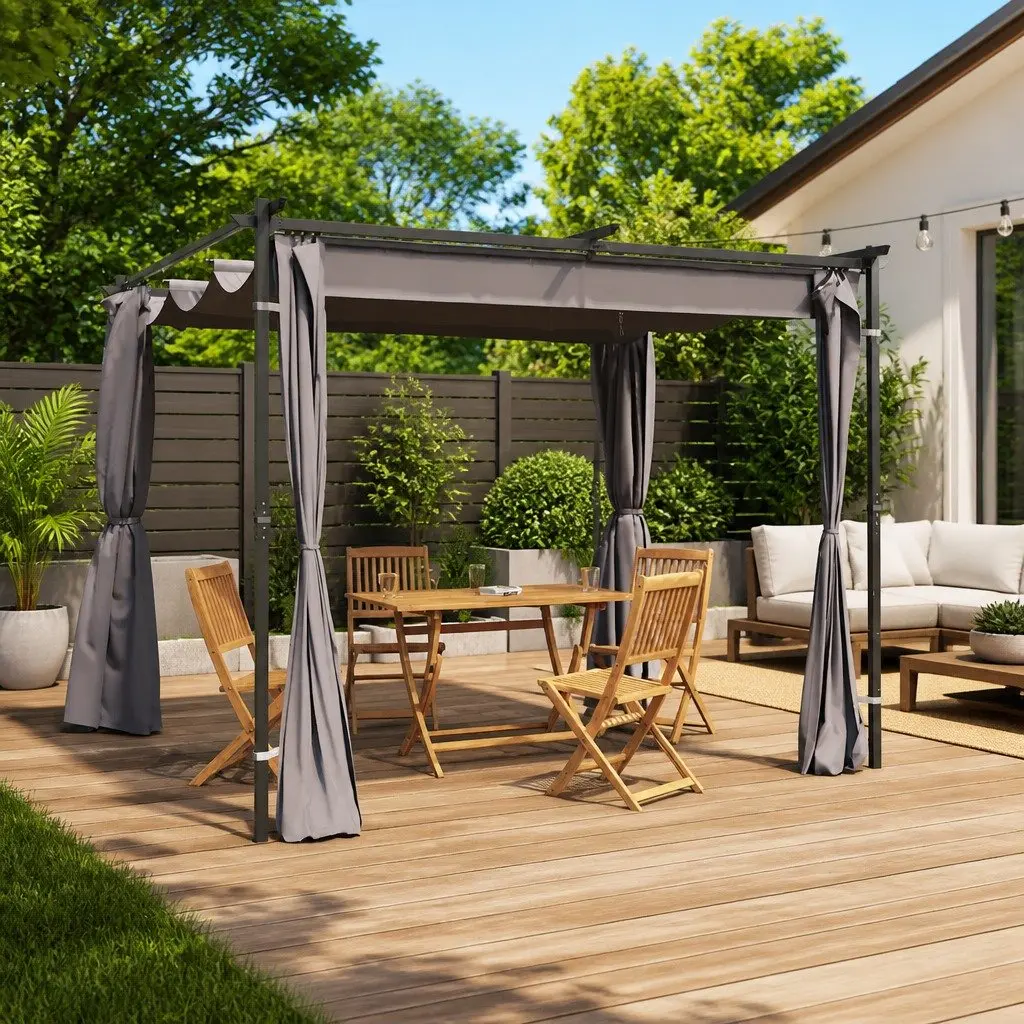 Gazebo Outdoor Shelter 3x3 m Anthracite