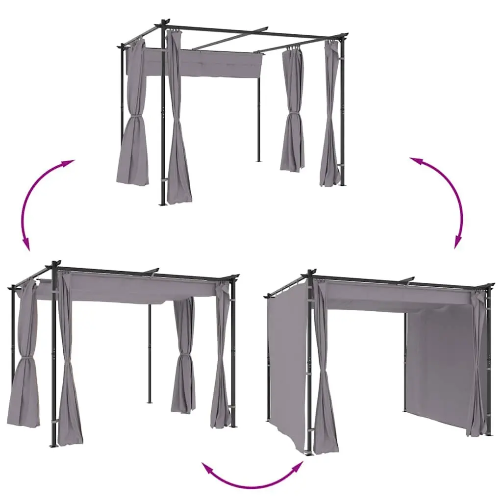Gazebo Outdoor Shelter 3x3 m Anthracite