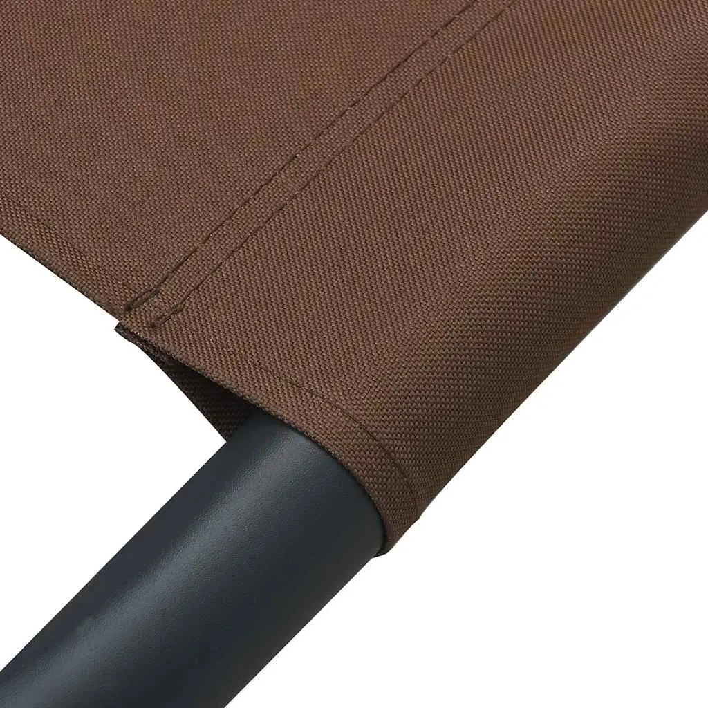 Outdoor Sun Lounger Bed Canopy Pillow Garden Patio Beach Relax Brown