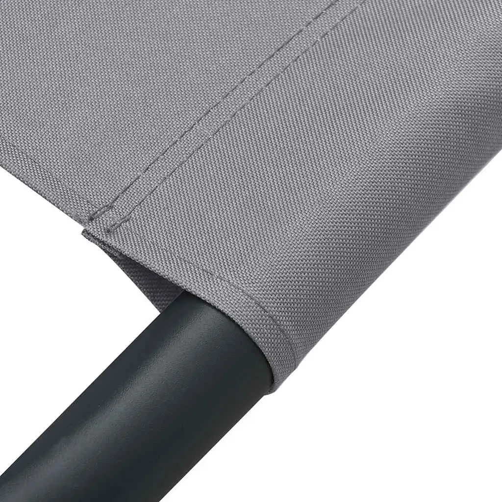 Outdoor Sun Lounger Bed Canopy Pillow Grey