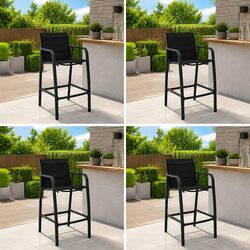 Affordable Set of 4 Outdoor Bar Chairs for Comfort