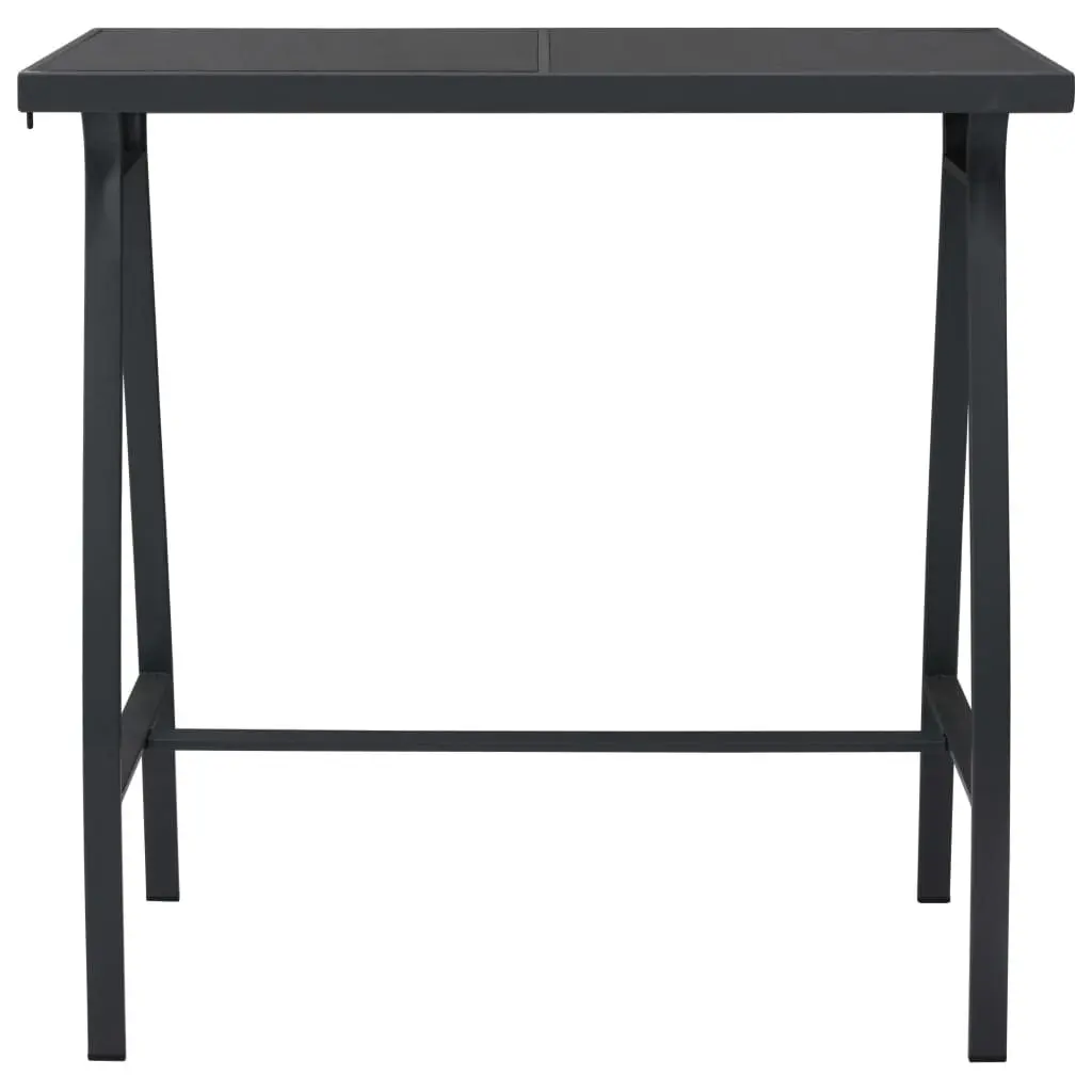 Black Garden Bar Table for Outdoor Use