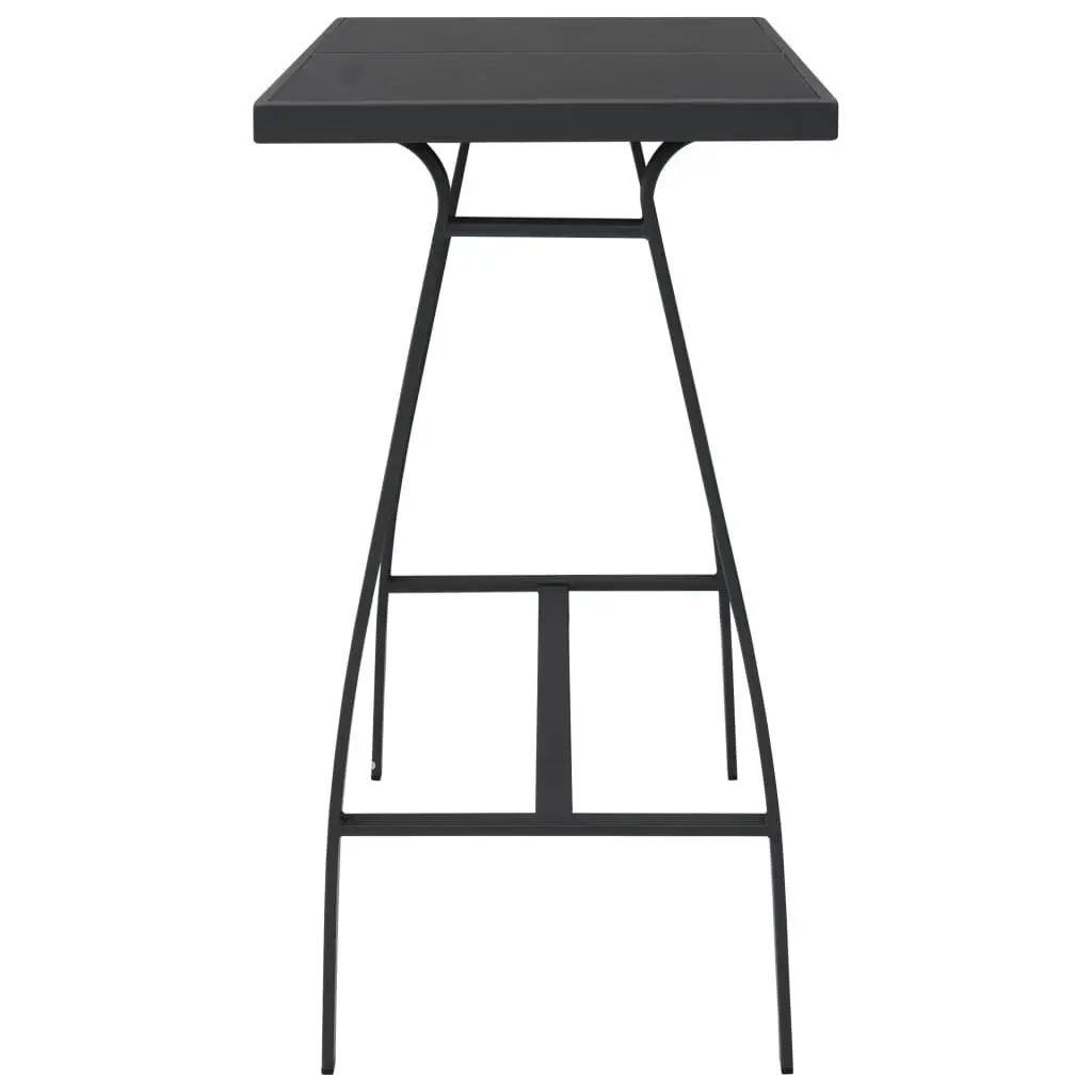 Black Garden Bar Table for Outdoor Use