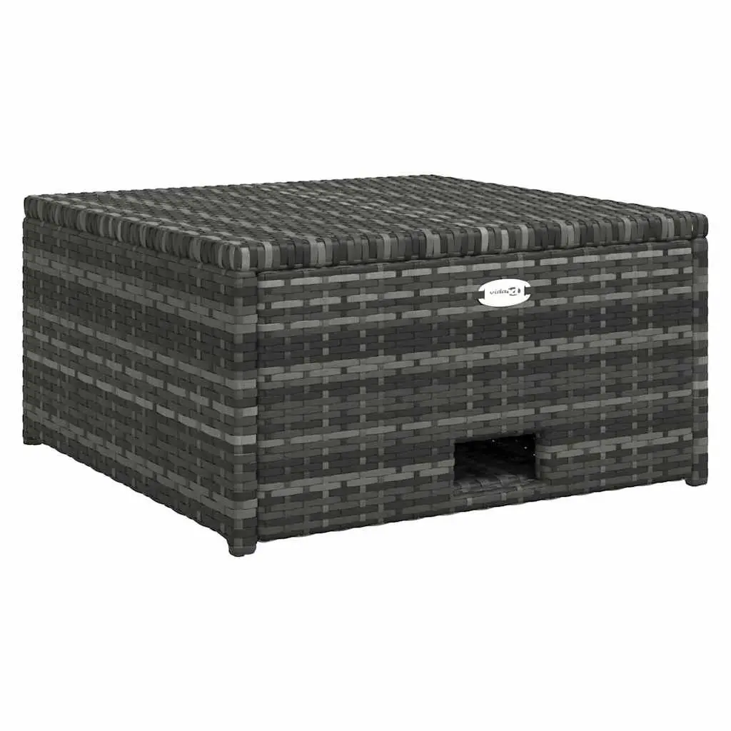 Garden Lounge Set Outdoor Furniture 4 Piece Grey Poly Rattan Sofa Table Cushions